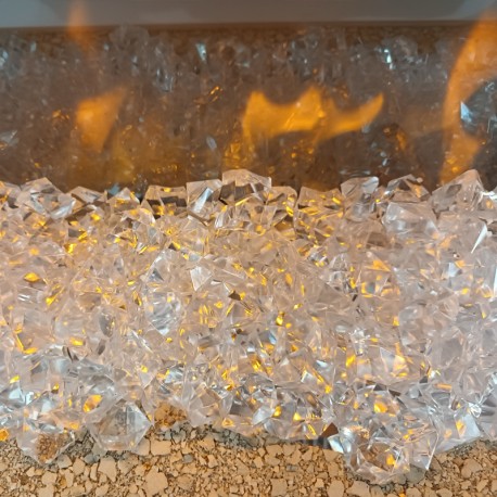 Pierres transparentes pour cheminées Chemi'Arte