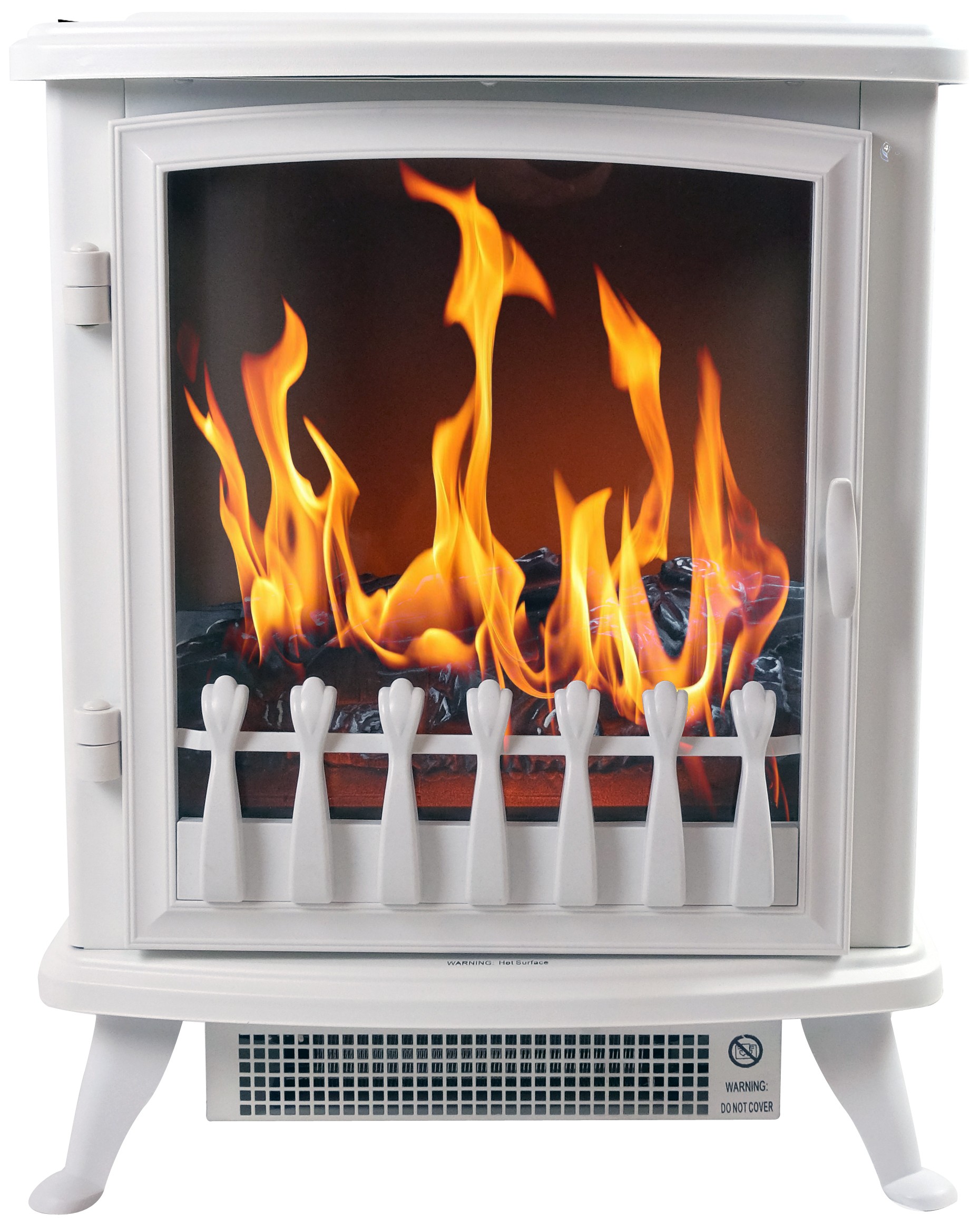 Design Brillaintweiß chauffage électrique cheminée sur pied effet flamme 3D  2000 watts, ETC Shop: lampes, mobilier, technologie. Tout d'une source.