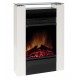 DIMPLEX GISELLA BLANC 750/1500w  cheminée décorative OPTIFLAME et chauffage électrique imitation buches